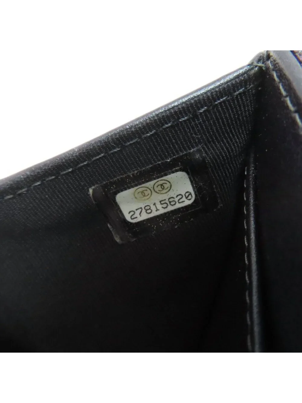 Chanel Quilted CC Logo Gold Trifold Wallet Calf
